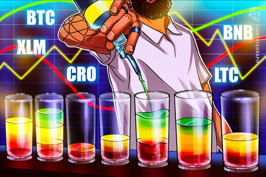 High 5 cryptocurrencies to look at this week: BTC, XLM, CRO, BNB, LTC