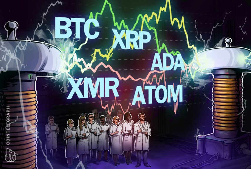 Prime 5 cryptocurrencies to look at this week: BTC, XRP, ADA, XMR, ATOM