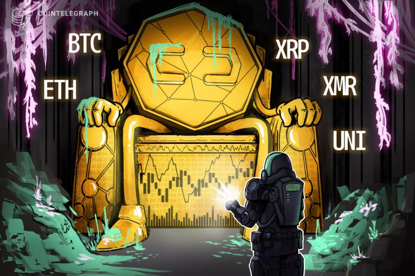 Prime 5 cryptocurrencies to look at this week: BTC, ETH, XRP, XMR, UNI