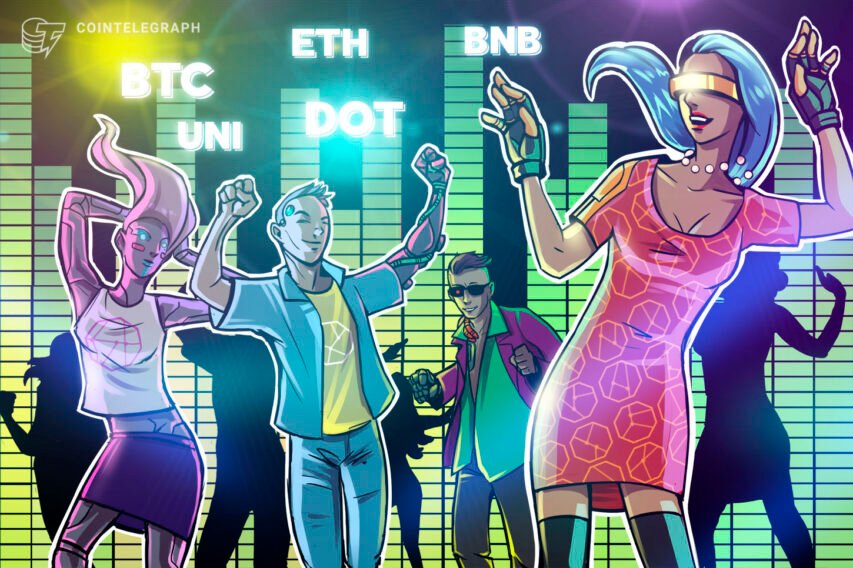 Prime 5 cryptocurrencies to look at this week: BTC, ETH, DOT, BNB, UNI