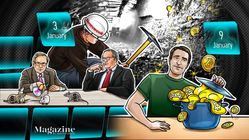Bitcoin’s rollercoaster trip, Ether shines, XRP thriller: Hodler’s Digest, Jan. 3–9